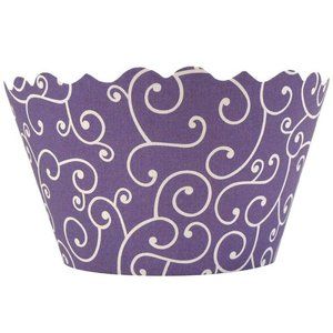 Bella Cupcake Couture Purple Swirl Wrapper 12 Pack